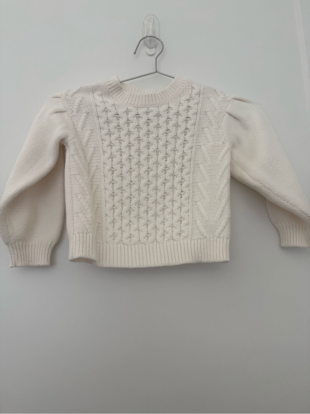 Nordstrom Cream Cable Knit Kids Sweater